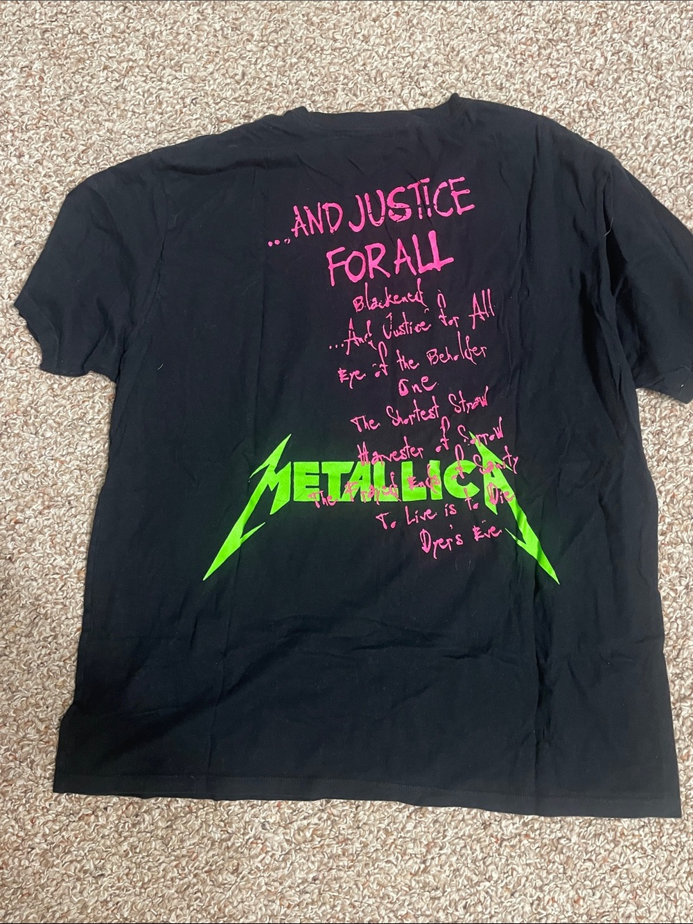 Metallica Black Short-Sleeve Graphic Band Tee